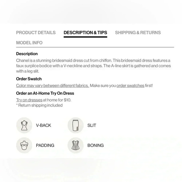 NWT Azazie Black Zuma Dress in Size 6 - Picture 16 of 16